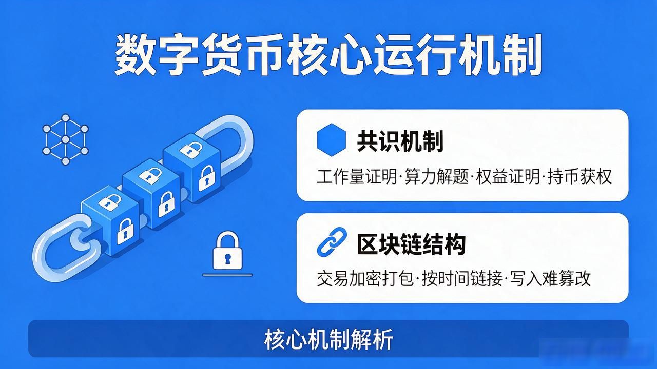 数字货币是怎么运行的？一文讲清核心机制