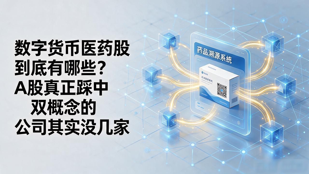 数字货币医药股到底有哪些？A股真正踩中双概念的公司其实没几家