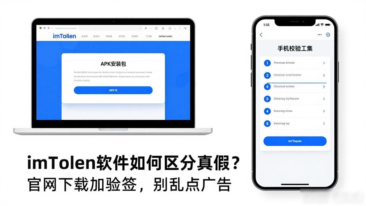 imtoken软件如何区分真假？官网下载加验签，别乱点广告