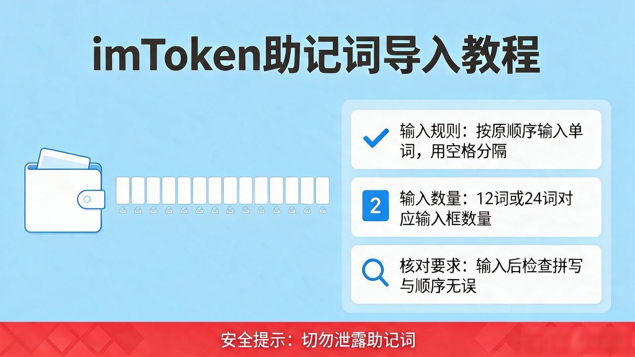 imToken怎么导入助记词？手把手教你恢复钱包
