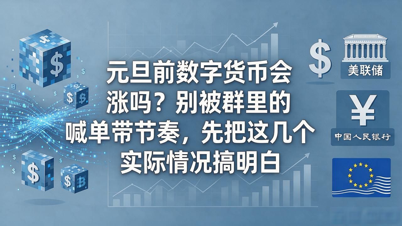 元旦前数字货币会涨吗？别被群里的喊单带节奏，先把这几个实际情况搞明白