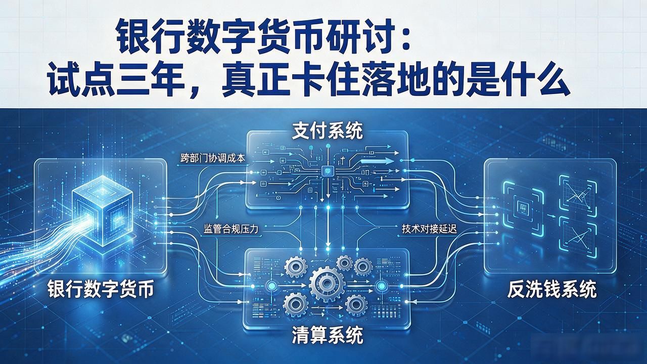 银行数字货币研讨：试点三年，真正卡住落地的是什么