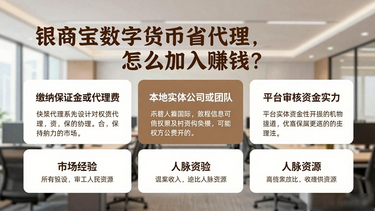 银商宝数字货币省代理，怎么加入赚钱？