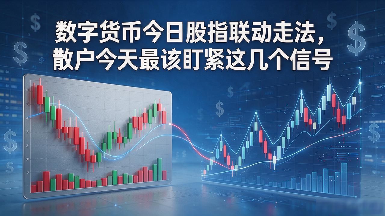 数字货币今日股指联动走法，散户今天最该盯紧这几个信号