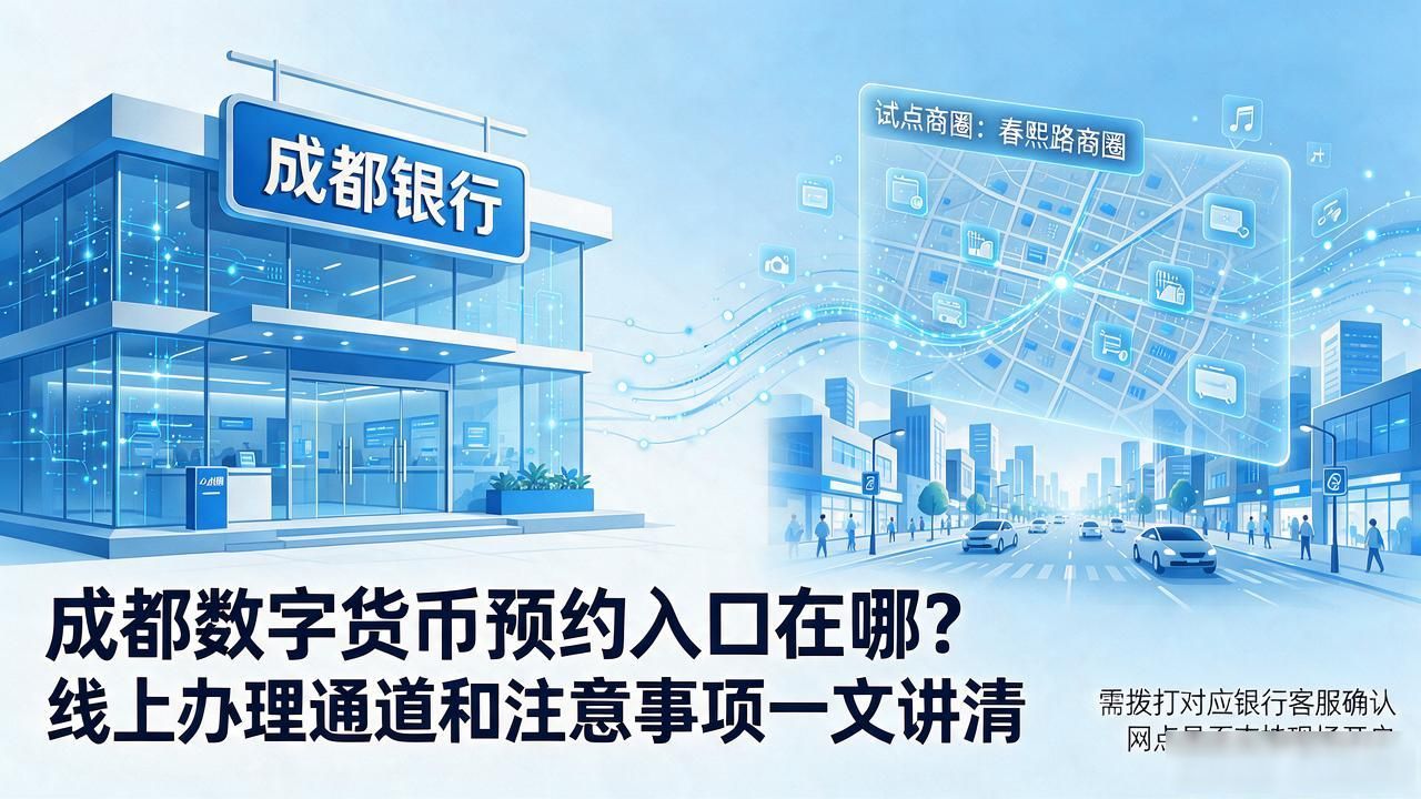 成都数字货币预约入口在哪？线上办理通道和注意事项一文讲清