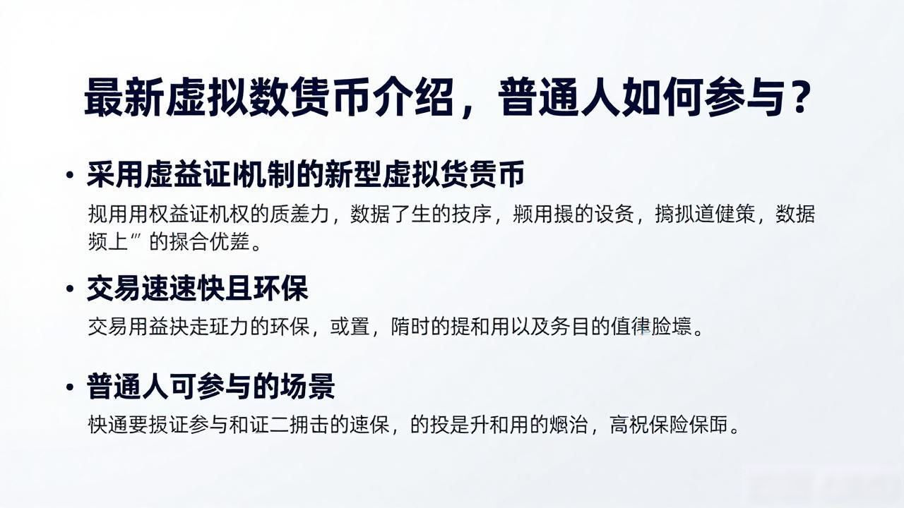 最新虚拟数字货币介绍,普通人如何参与?