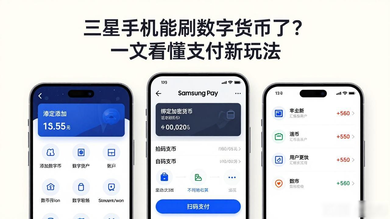 三星手机能刷数字货币了?一文看懂支付新玩法