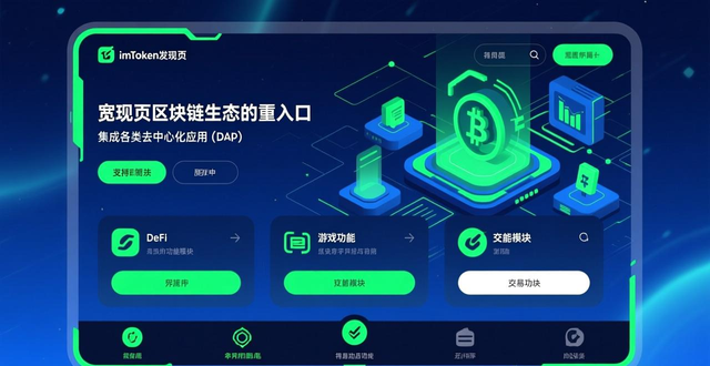imToken钱包底部标签页功能_imToken主页的功能布局与使用导航_imToken资产市场发现本机我的使用