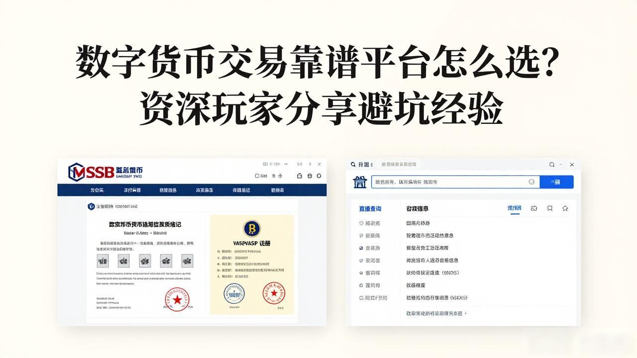 数字货币交易靠谱平台怎么选？资深玩家分享避坑经验