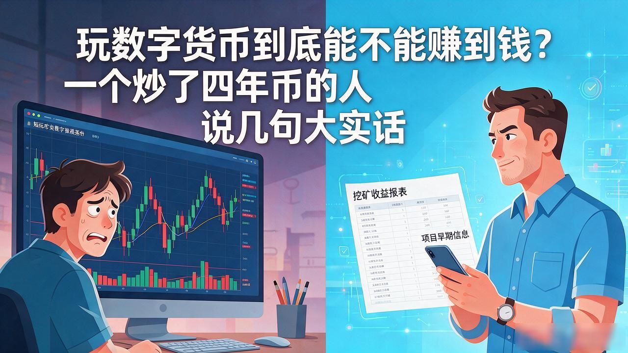 玩数字货币到底能不能赚到钱？一个炒了四年币的人说几句大实话