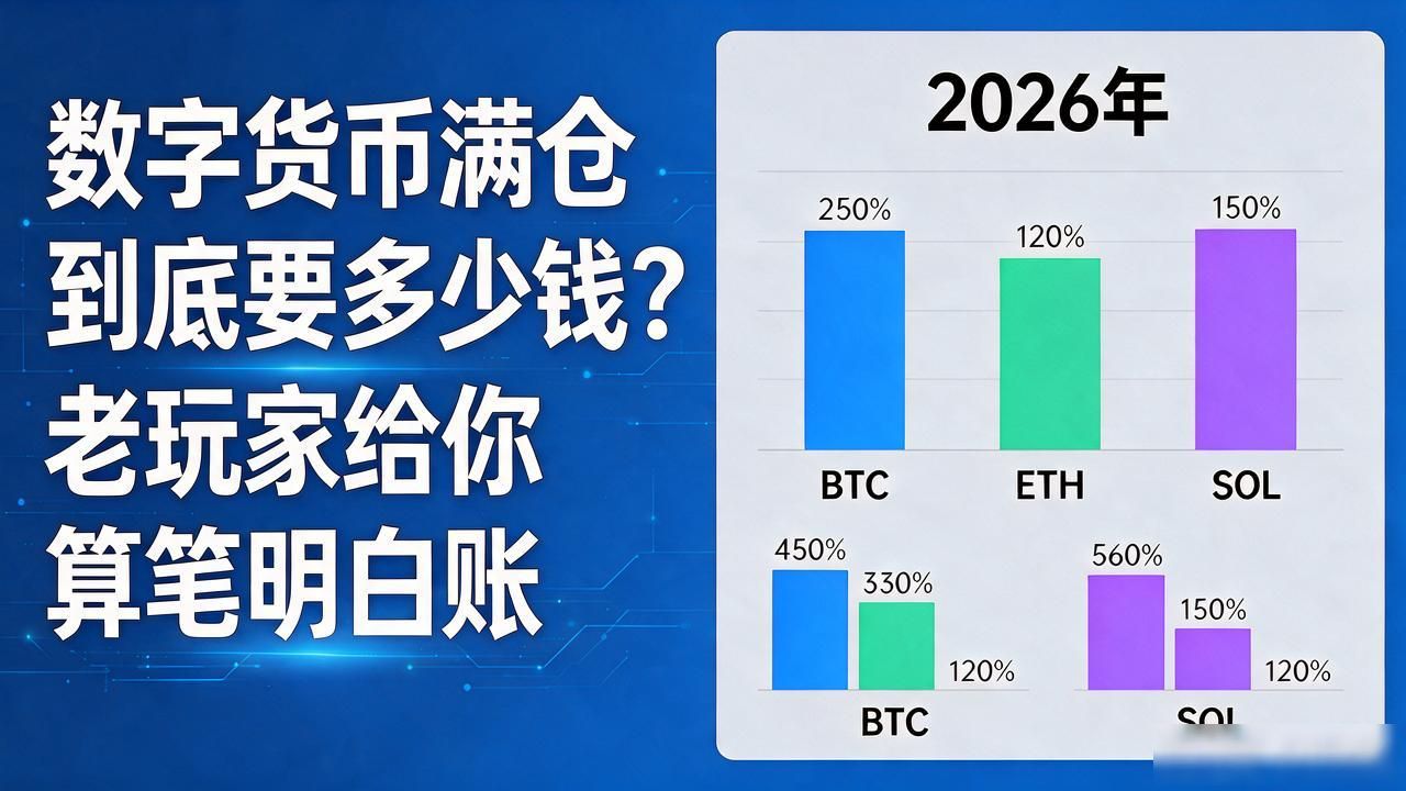数字货币满仓到底要多少钱？老玩家给你算笔明白账