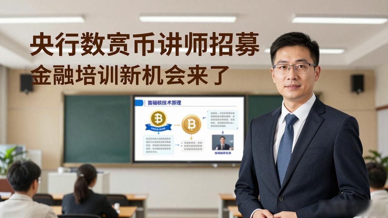 央行数字货币招募讲师_央行数字货币讲师培训_数字货币专业讲师岗位