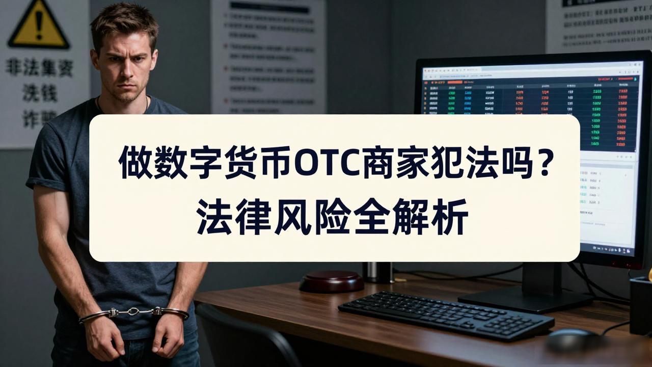 做数字货币OTC商家犯法吗？法律风险全解析