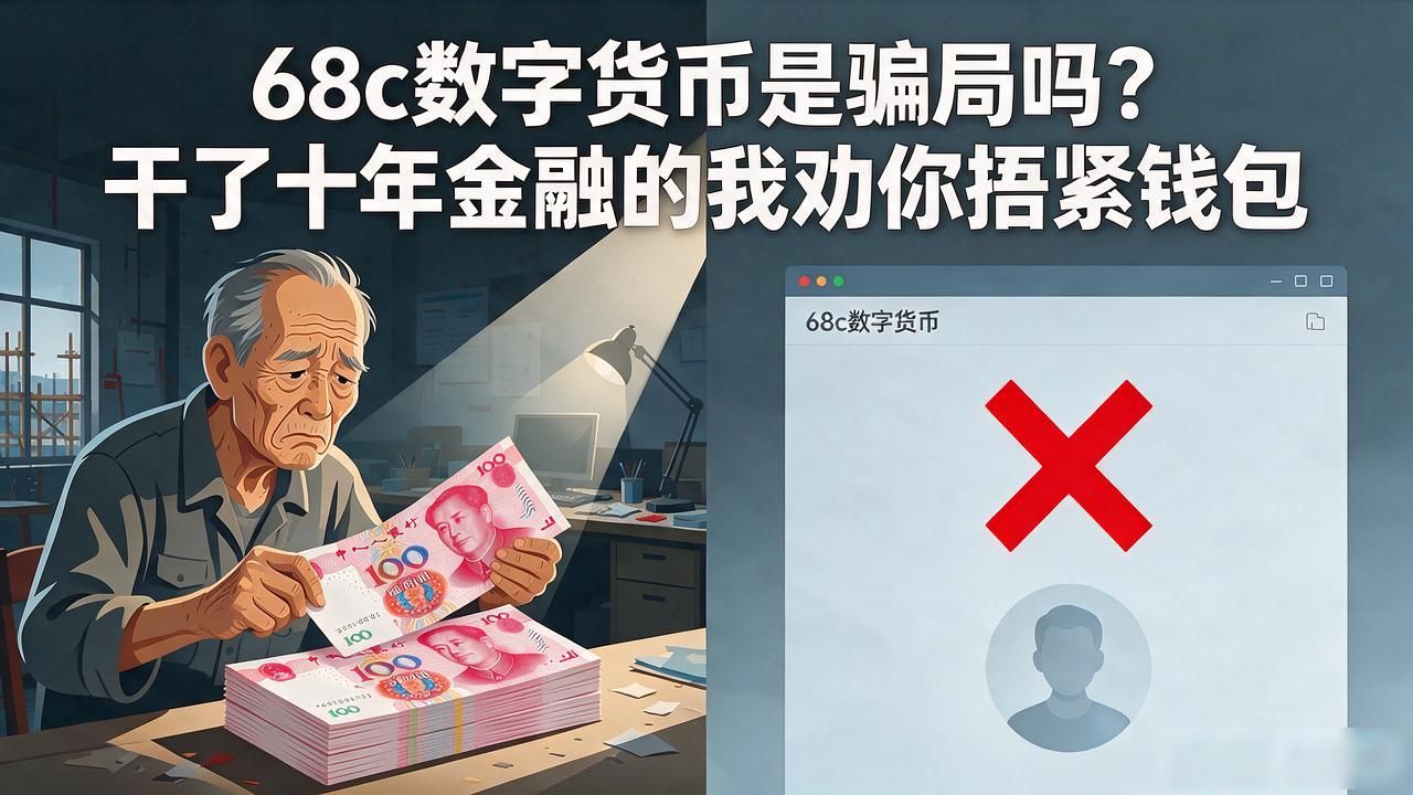 68c数字货币是骗局吗？干了十年金融的我劝你捂紧钱包