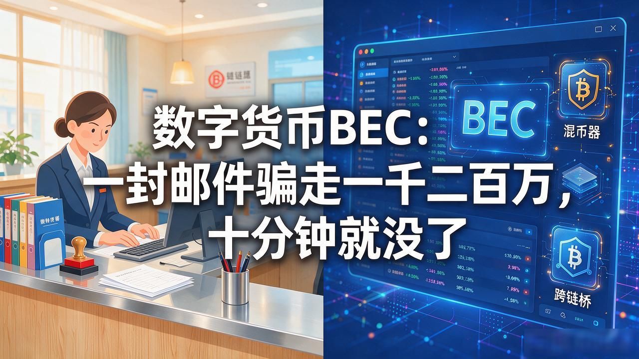 数字货币BEC：一封邮件骗走一千二百万，十分钟就没了