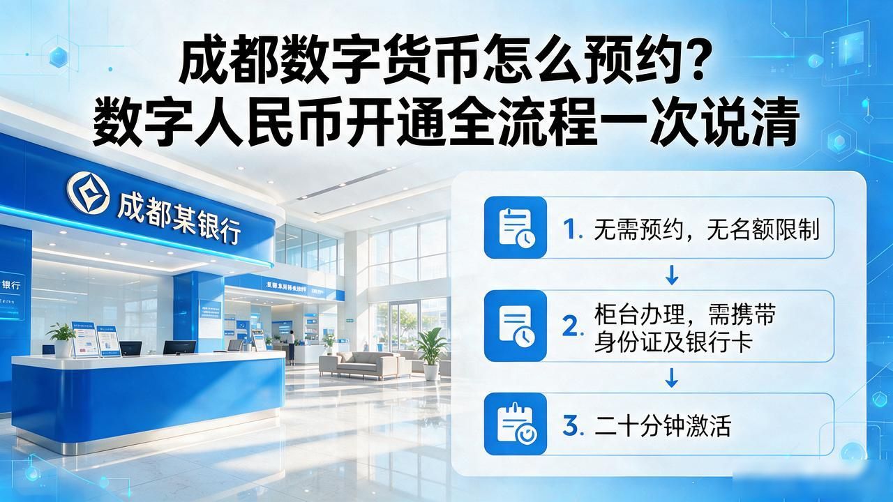 成都数字货币怎么预约？数字人民币开通全流程一次说清