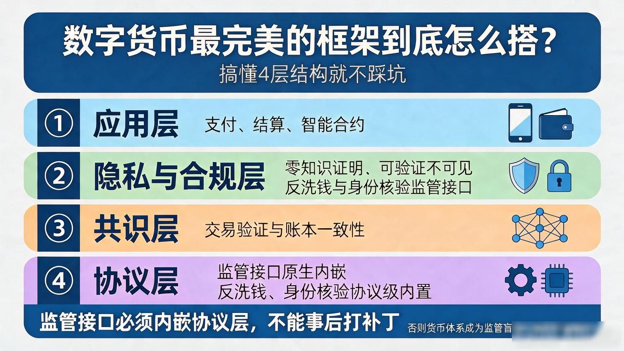 数字货币最完美的框架到底怎么搭？搞懂4层结构就不踩坑