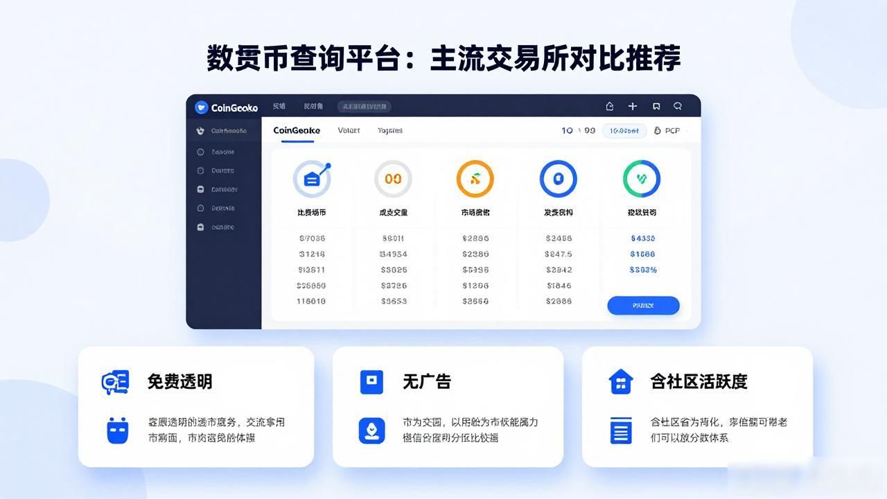 数字货币查询平台：主流交易所对比推荐