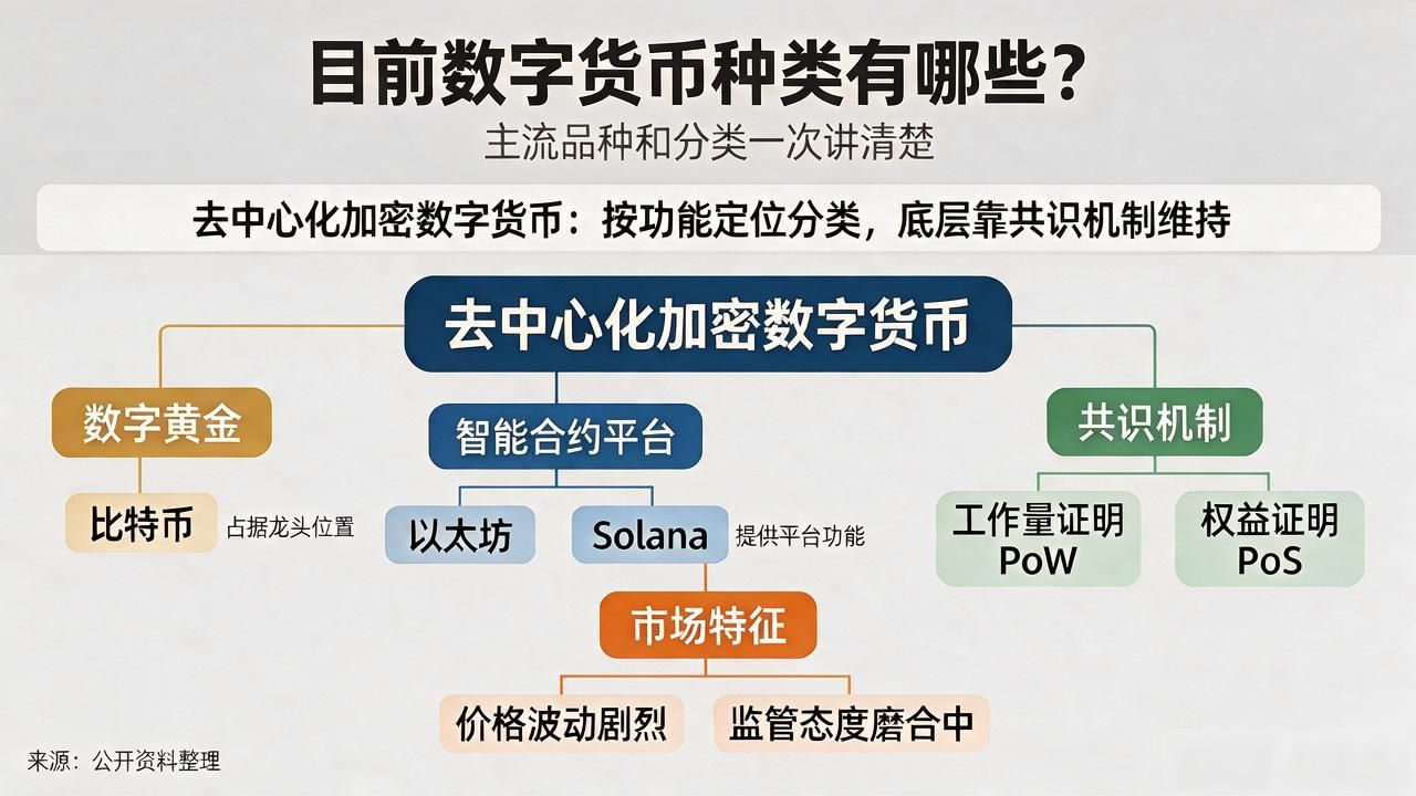 目前数字货币种类_数字货币分类与底层逻辑解析_央行数字货币CBDC与加密资产区别