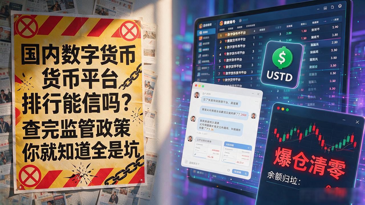 国内数字货币平台排行能信吗？查完监管政策你就知道全是坑