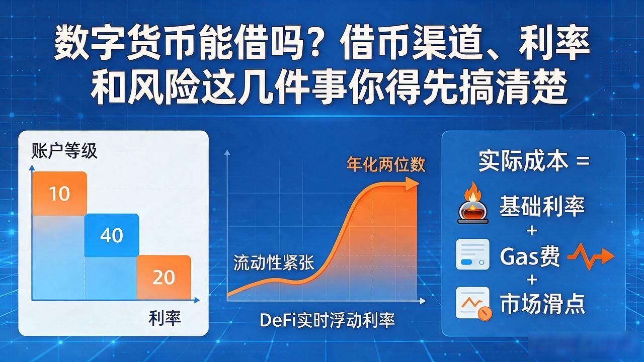 数字货币抵押借贷平台推荐_数字货币可以借吗_DeFi协议借币利率计算与风险
