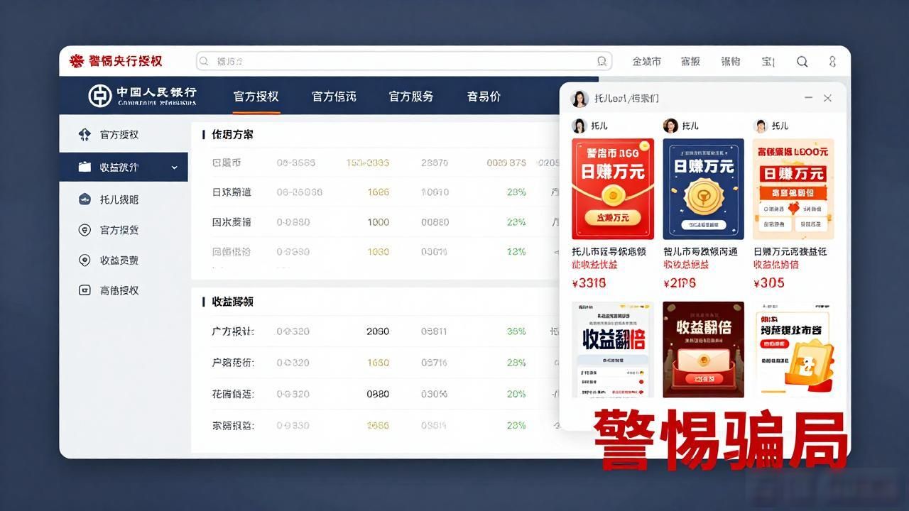 高收益诈骗陷阱防范_央行与数字货币骗局_央行数字货币骗局识别
