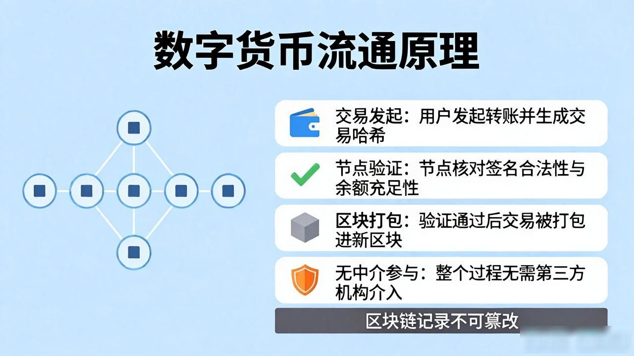 区块链交易验证过程_数字货币流通机制_数字货币的流通原理