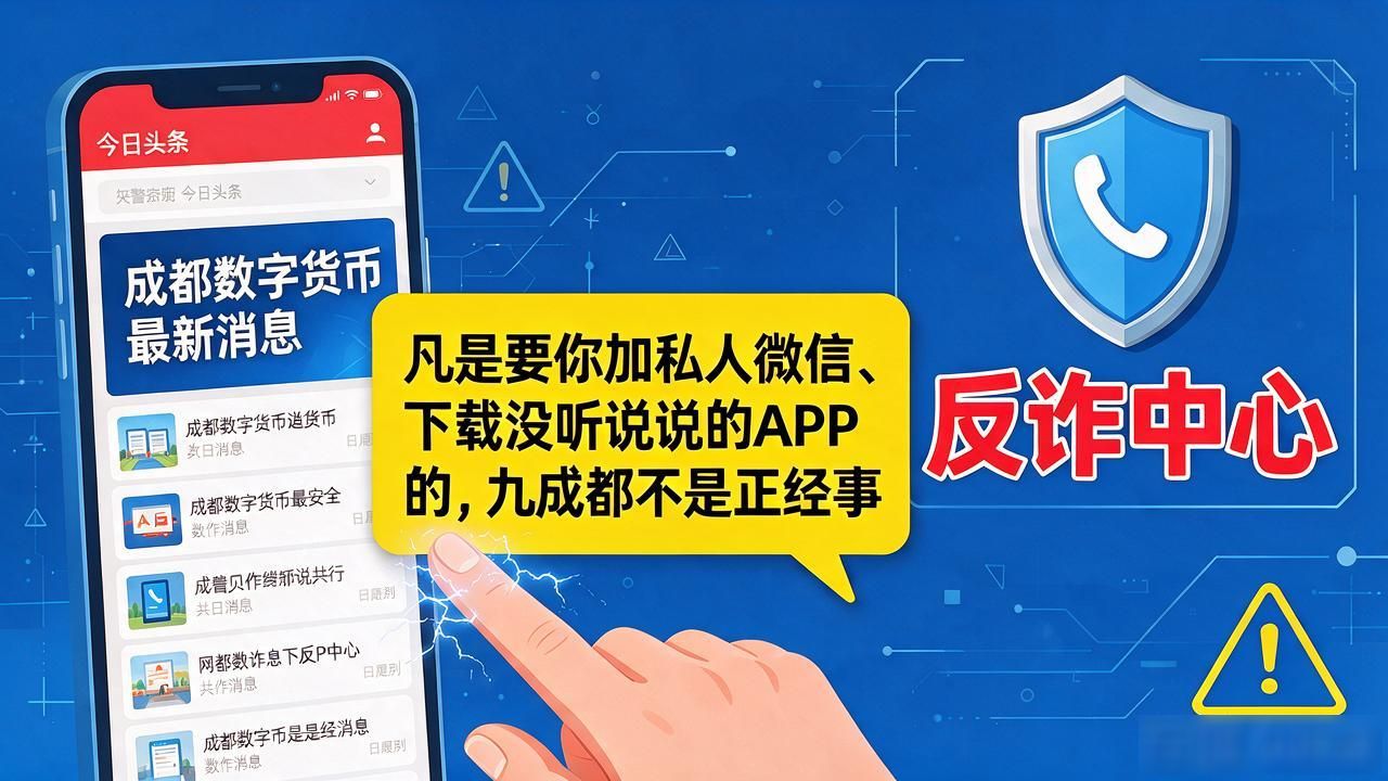成都数字货币最新消息，刷今日头条别被带跑了