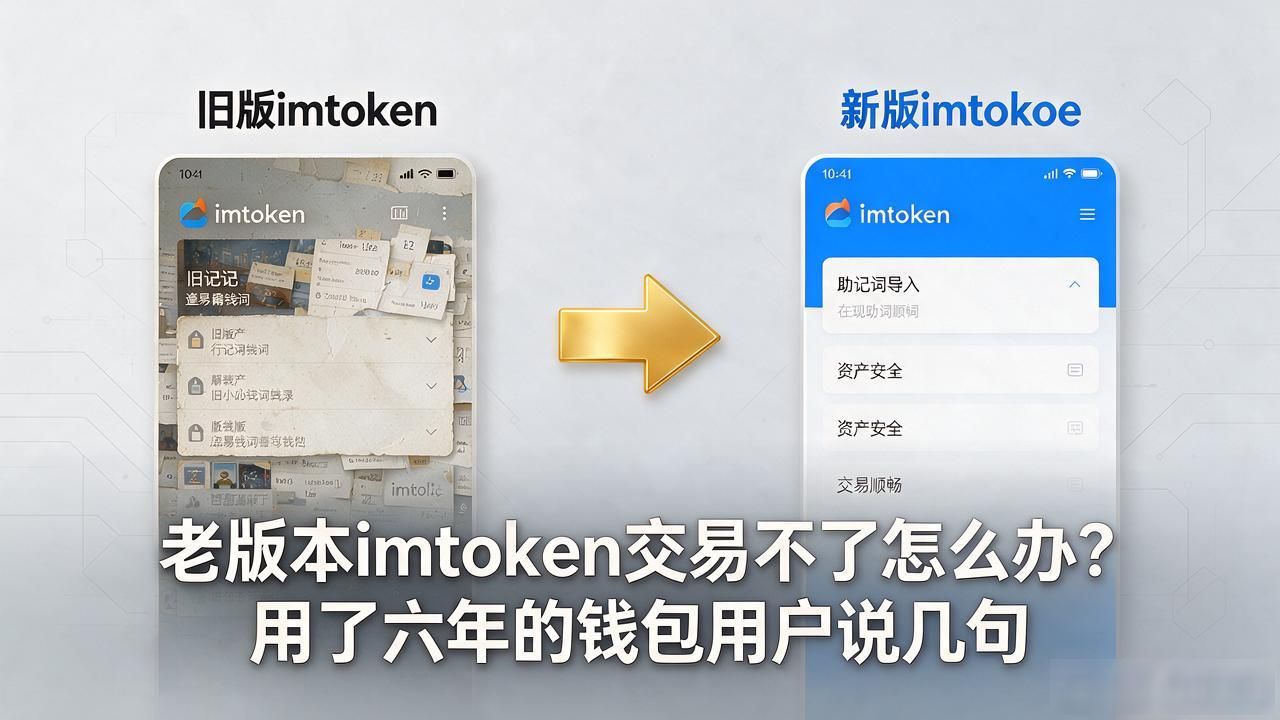 老版本imtoken交易不了怎么办？用了六年的钱包用户说几句