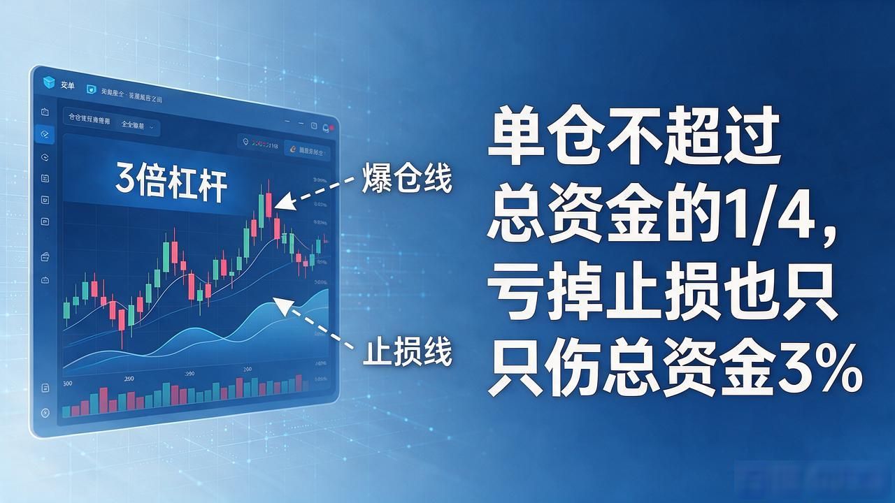 做数字货币3倍杠杆，爆仓线怎么算、止损怎么设？一篇全讲清