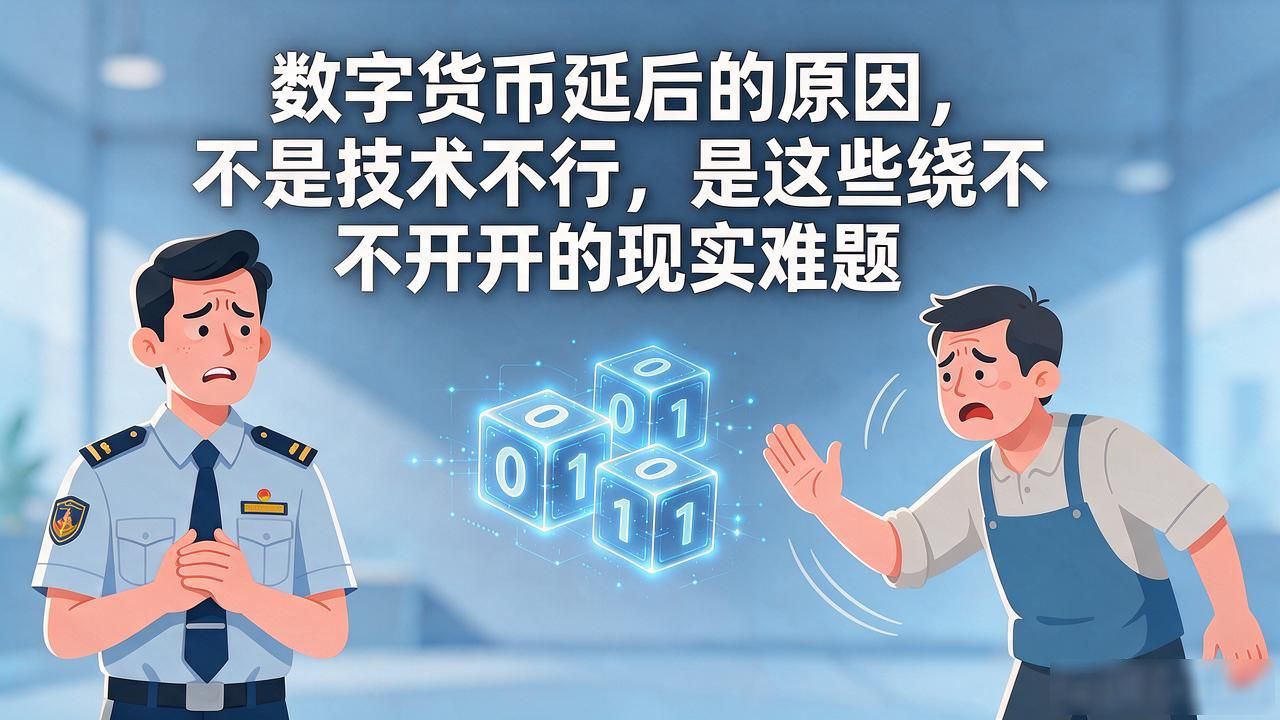 数字货币延后的原因，不是技术不行，是这些绕不开的现实难题