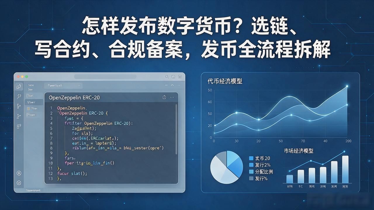 怎样发布数字货币？选链、写合约、合规备案，发币全流程拆解