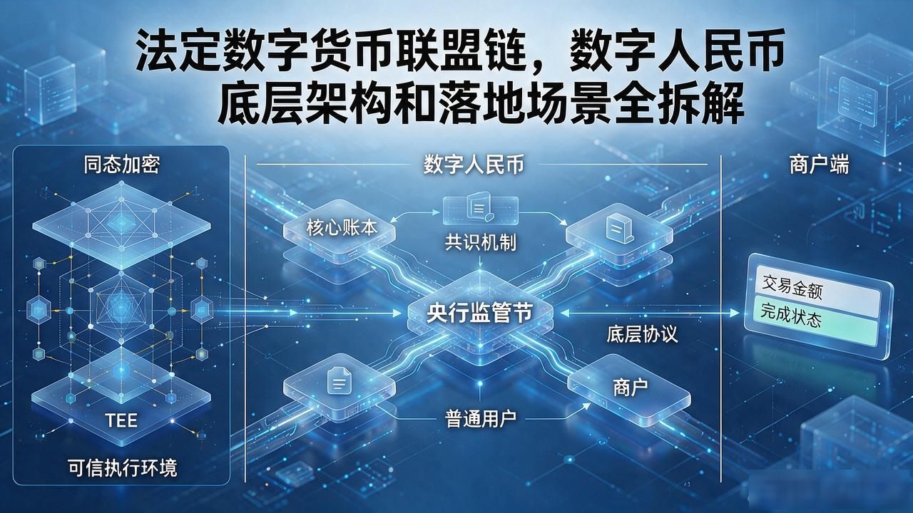 法定数字货币联盟链，数字人民币底层架构和落地场景全拆解