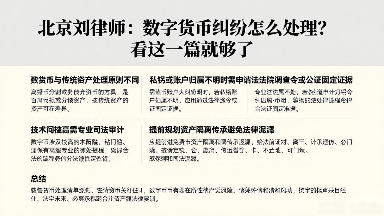北京刘律师数字货币_数字资产取证难点_虚拟货币法律保护