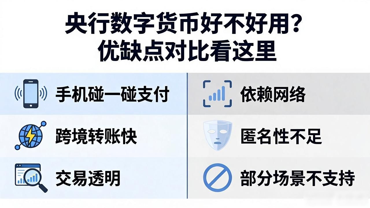 数字人民币离线支付_数字人民币优势_央行数字货币优缺点