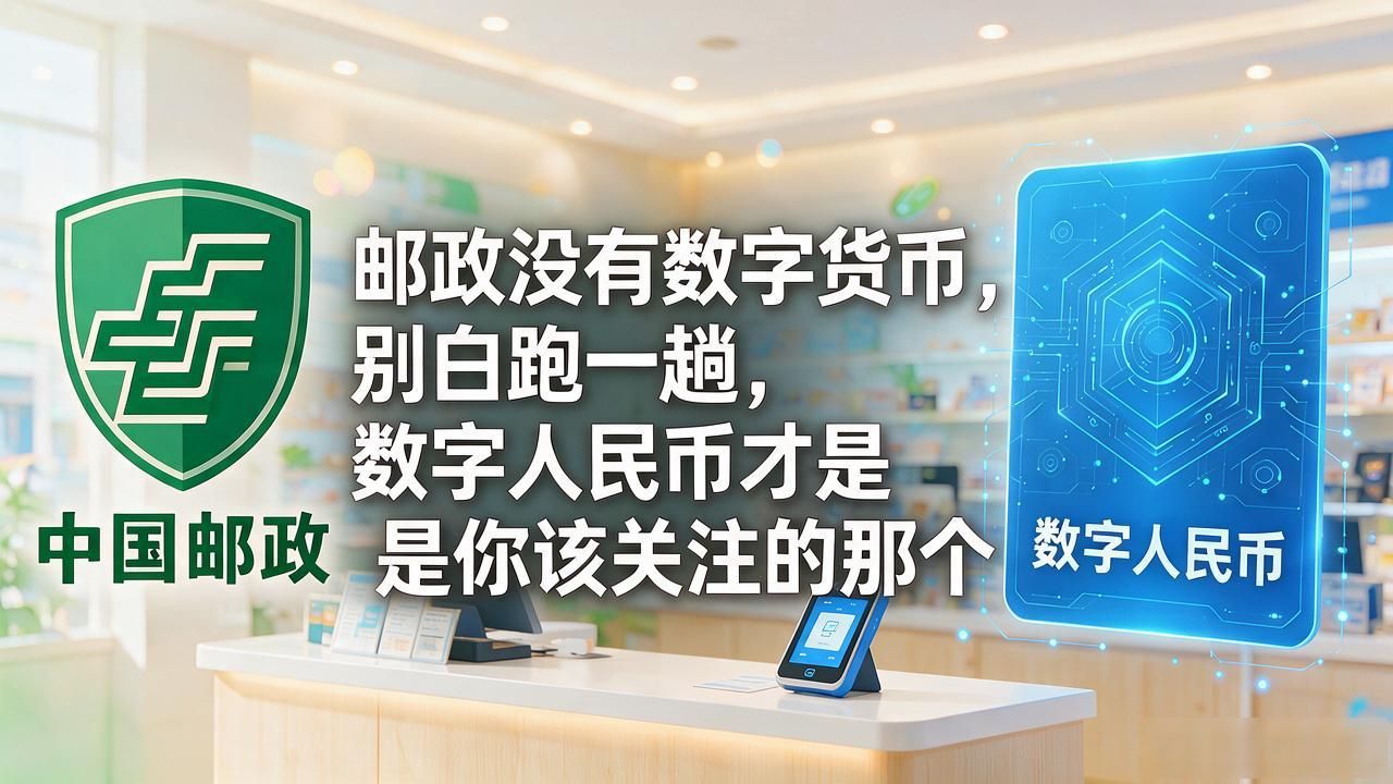 邮政没有数字货币，别白跑一趟，数字人民币才是你该关注的那个