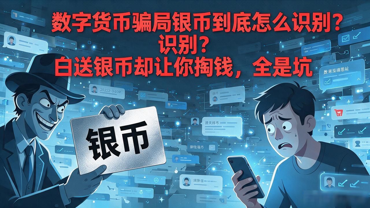数字货币骗局银币到底怎么识别？白送银币却让你掏钱，全是坑