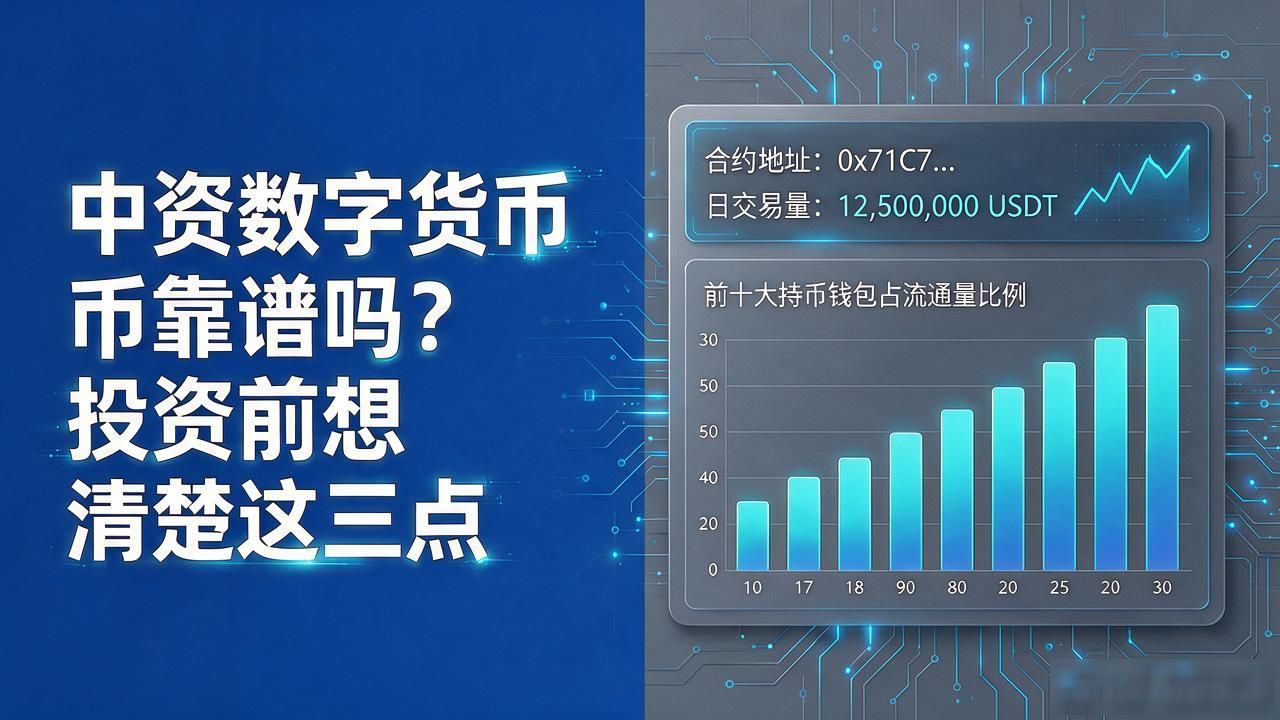 中资数字货币靠谱吗？投资前想清楚这三点