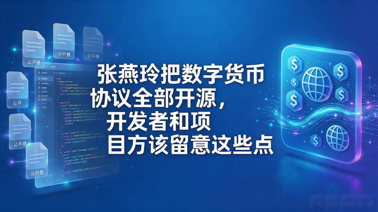 张燕玲把数字货币协议全部开源，开发者和项目方该留意这些点