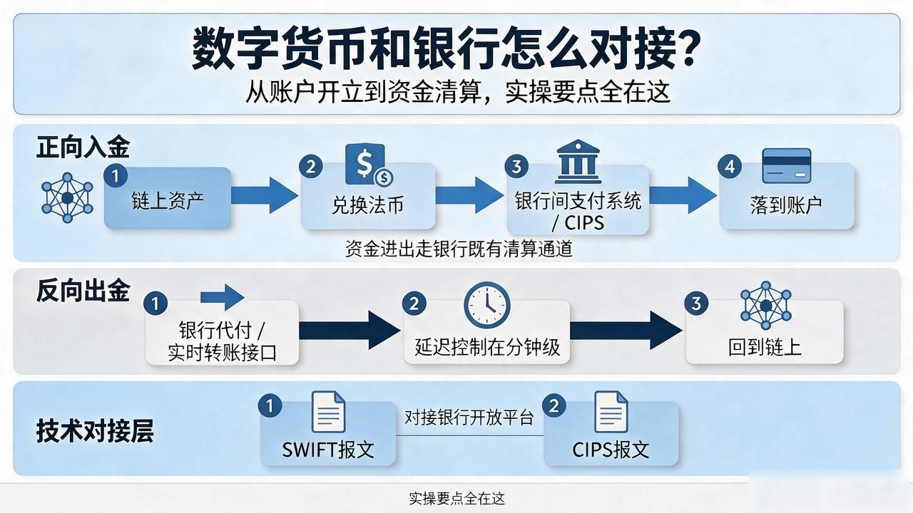 数字货币和银行怎么对接？从账户开立到资金清算，实操要点全在这