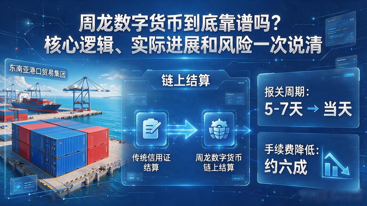 周龙数字货币到底靠谱吗？核心逻辑、实际进展和风险一次说清
