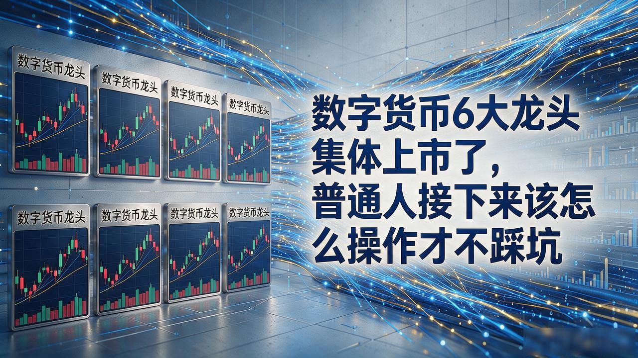 数字货币6大龙头集体上市了，普通人接下来该怎么操作才不踩坑