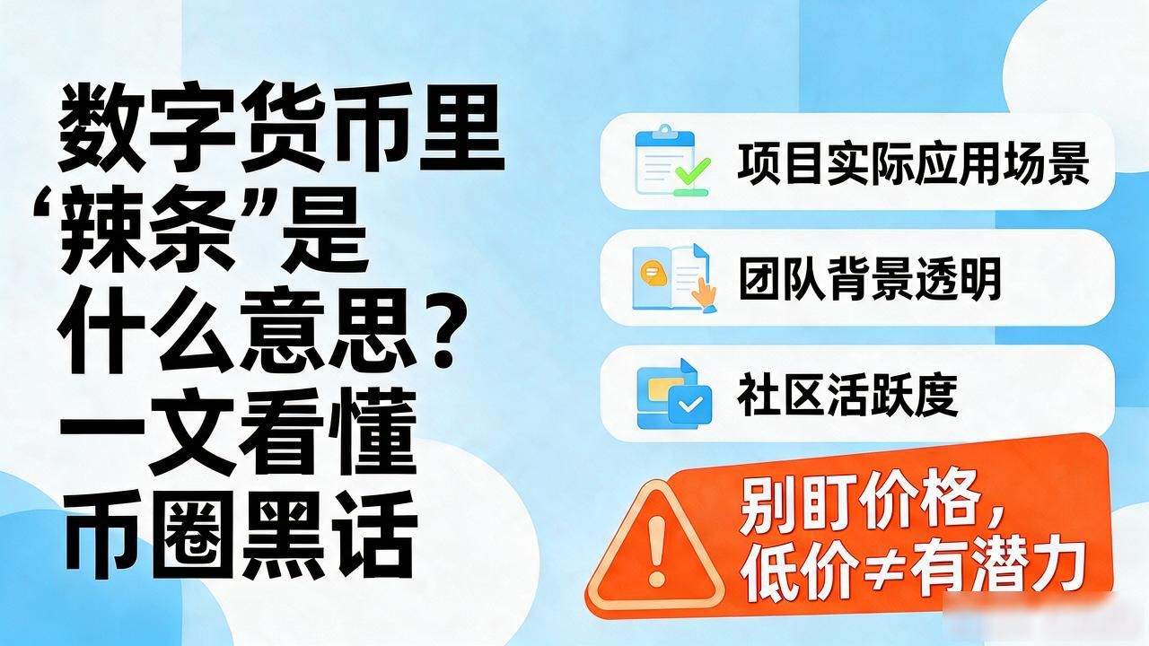 数字货币里"辣条"是什么意思？一文看懂币圈黑话