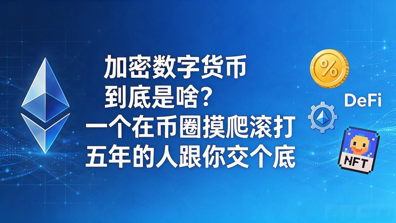 加密数字货币到底是啥？一个在币圈摸爬滚打五年的人跟你交个底