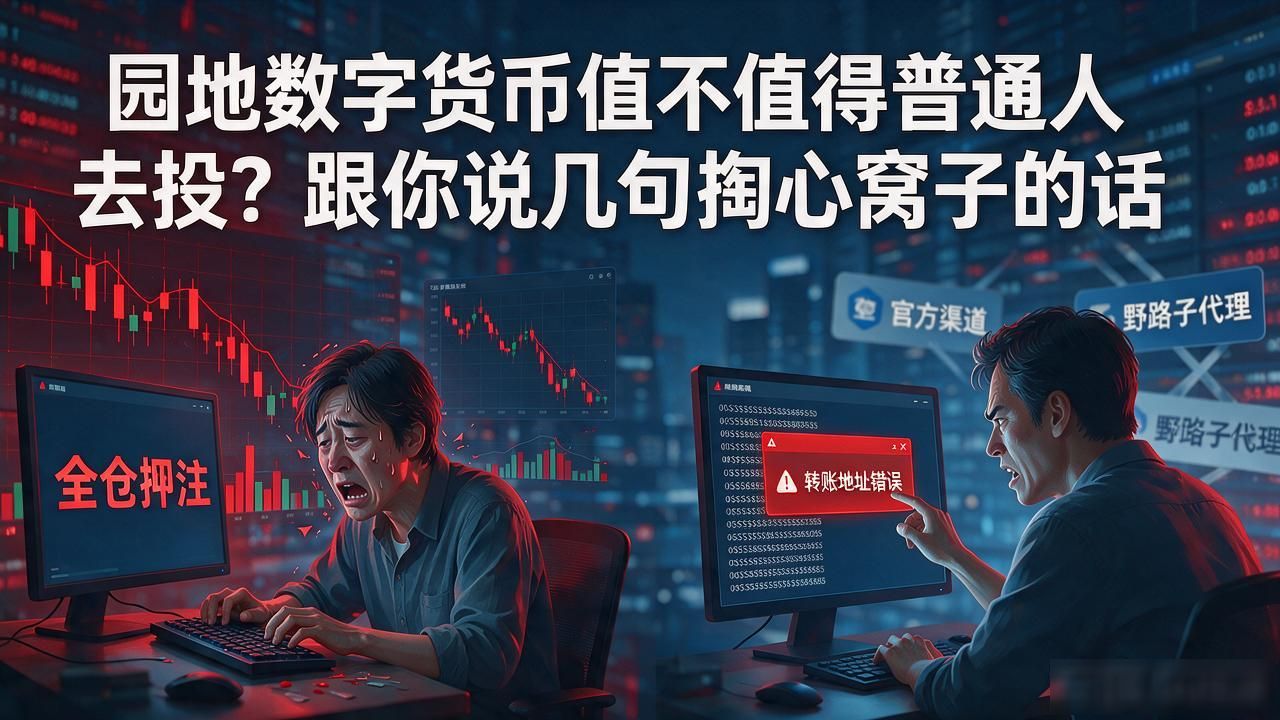 园地数字货币值不值得普通人去投？跟你说几句掏心窝子的话