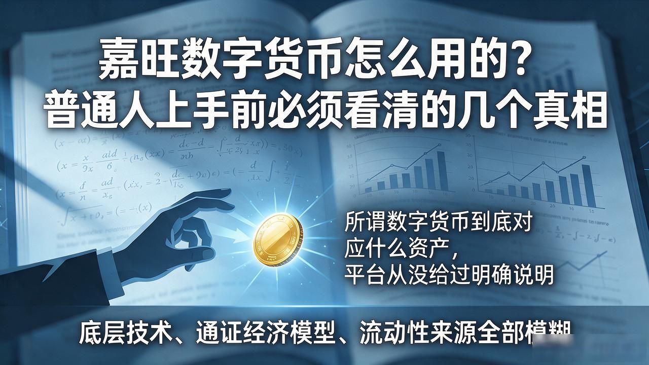 嘉旺数字货币怎么用的？普通人上手前必须看清的几个真相