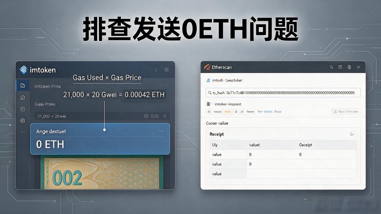 imtoken发送0eth怎么回事？余额不够扣手续费就会变零