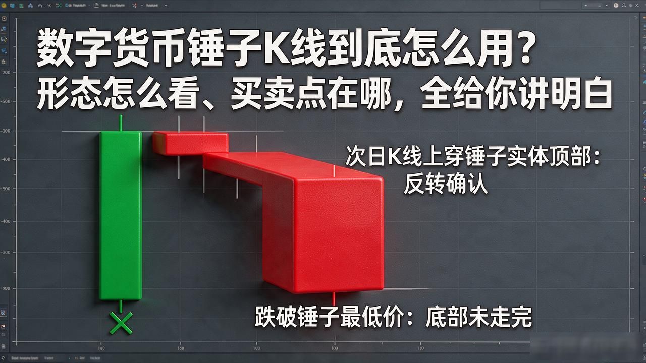 数字货币锤子K线到底怎么用？形态怎么看、买卖点在哪，全给你讲明白