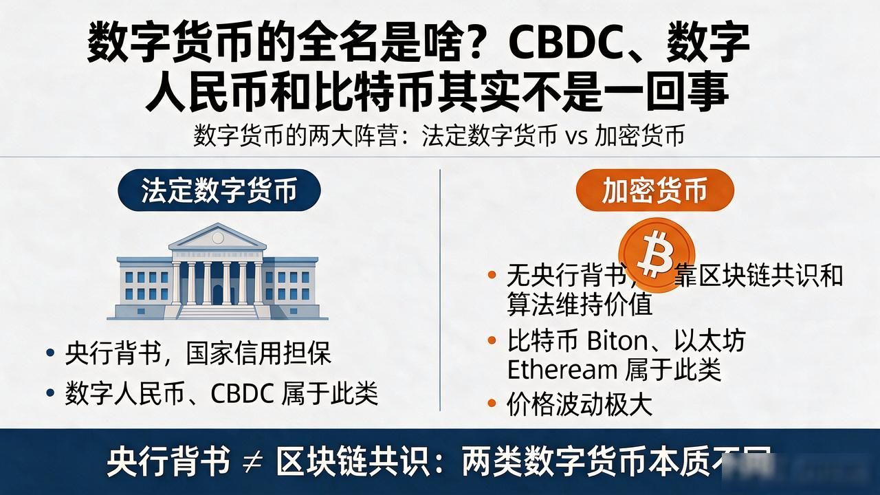 数字人民币和比特币的区别_央行数字货币全称CBDC_数字货币的全名