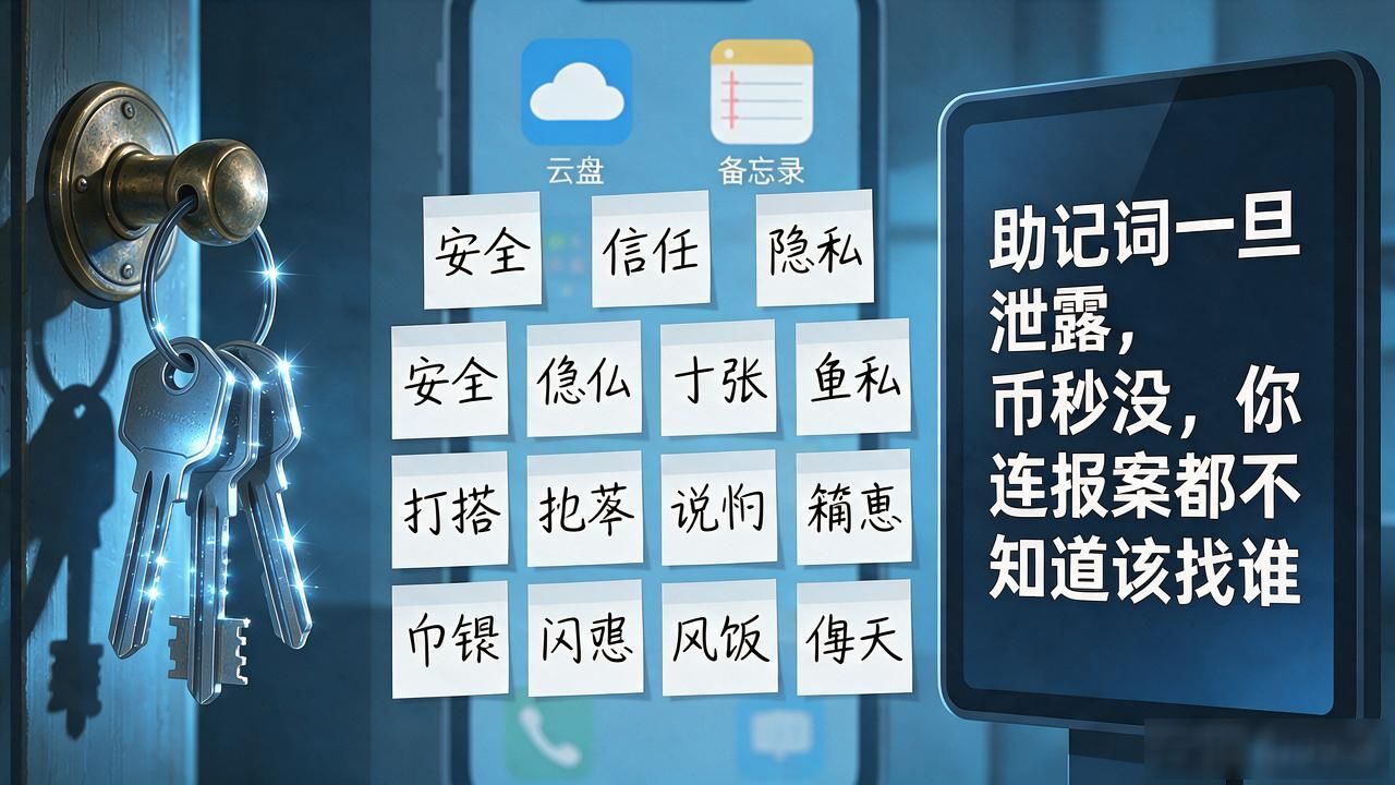 数字货币硬件钱包安全_数字货币持有者保护好_助记词泄露风险防范